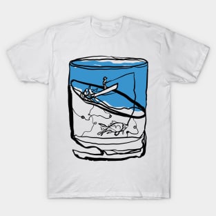 Single Line - Half Full T-Shirt